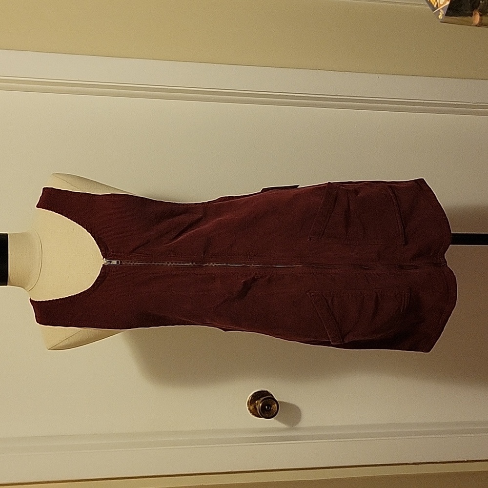 NWT: SO Zip Down Pinafore Dress/ Jumper